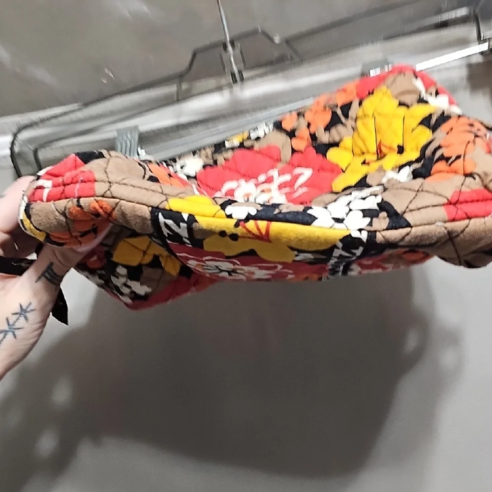 Vera Bradley Quilted Floral Cosmetic Bag - Red, Yellow, Black - Picture 7 of 7